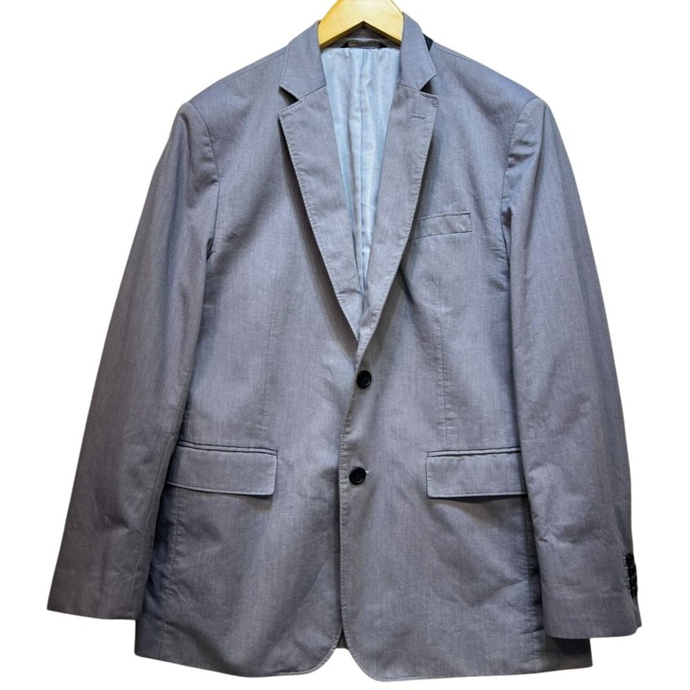 Banana Republic Mens Preppy Standard Fit Blazer Sport Coat Size 40S Blue